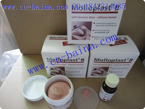Molloplast B soft denture liner silicon based