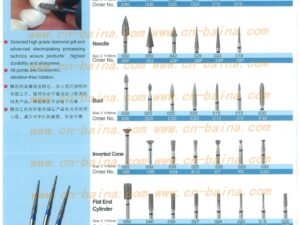 Dental diamond bur electroplate diamond burs